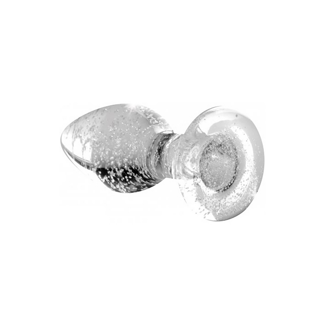 Analplug Glas nachtleuchtend Durchsichtig