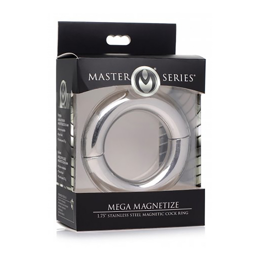 Penisring Mega Magnetize Edelstahl magnetisch Silber 7,6 cm