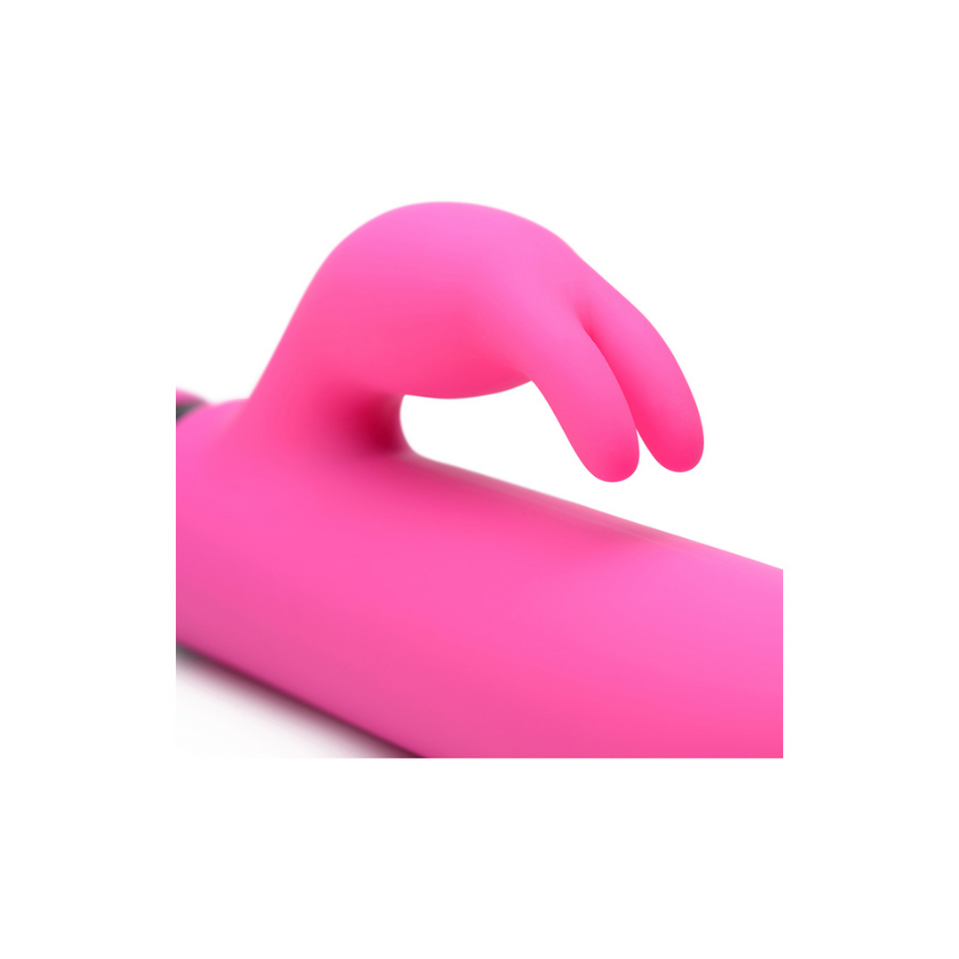 Bullet-Vibrator XL mit Rabbit-Silikonhülle Pink 14,7 cm