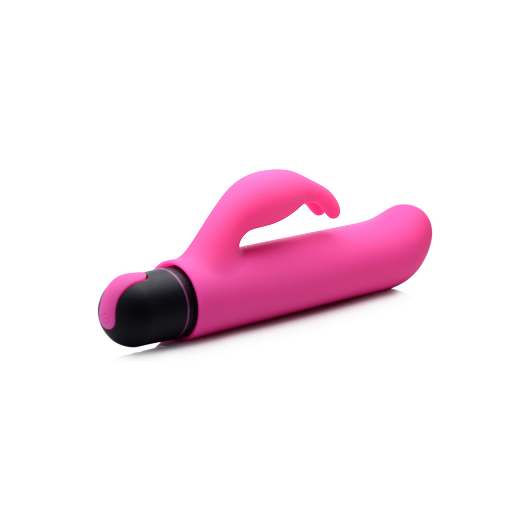 Bullet-Vibrator XL mit Rabbit-Silikonhülle Pink 14,7 cm