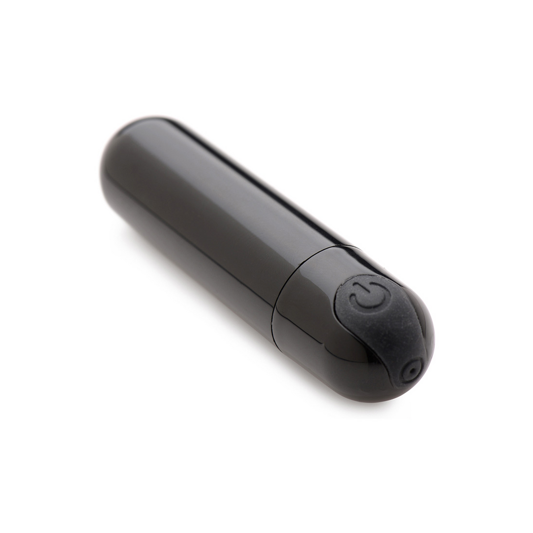 Vibrator Metallkugel mit 10 Geschwindigkeiten Schwarz 7,6 x Ø 2 cm
