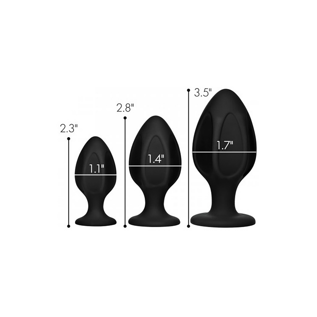 Anal-Set Triple Juicers Silikon Schwarz