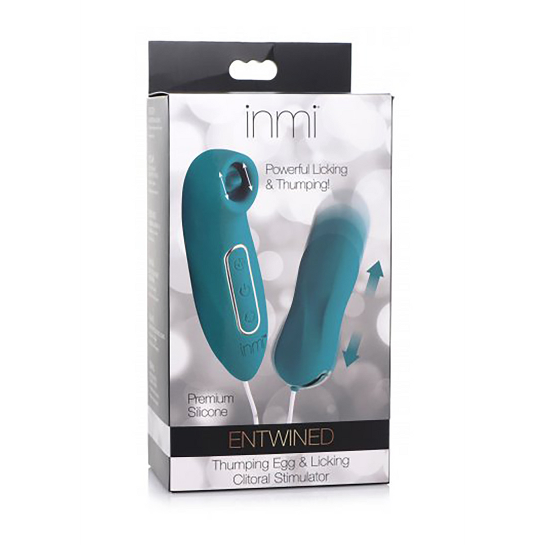 Stimulator Entwined klopfendes Ei mit Zungenfunktion Blau