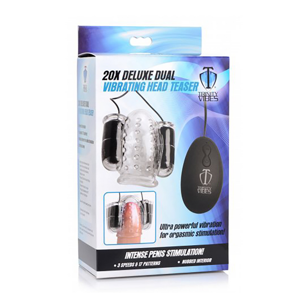 Eichelvibrator Deluxe Dual Durchsichtig 7,6 cm
