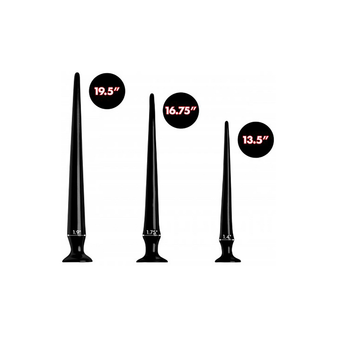 Anal-Trainingsset Slim konisch Schwarz