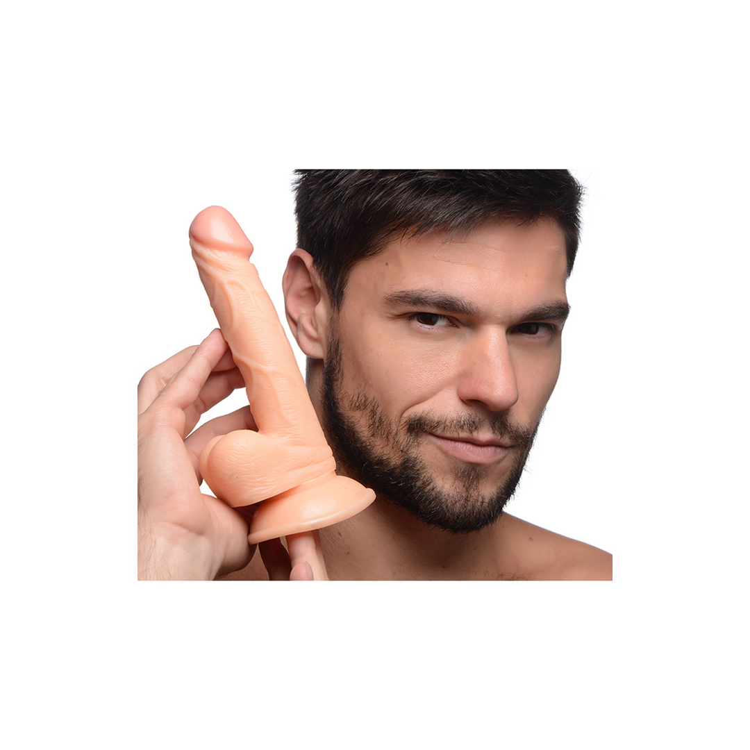 Dildo Pop mit Hoden Hautfarbe