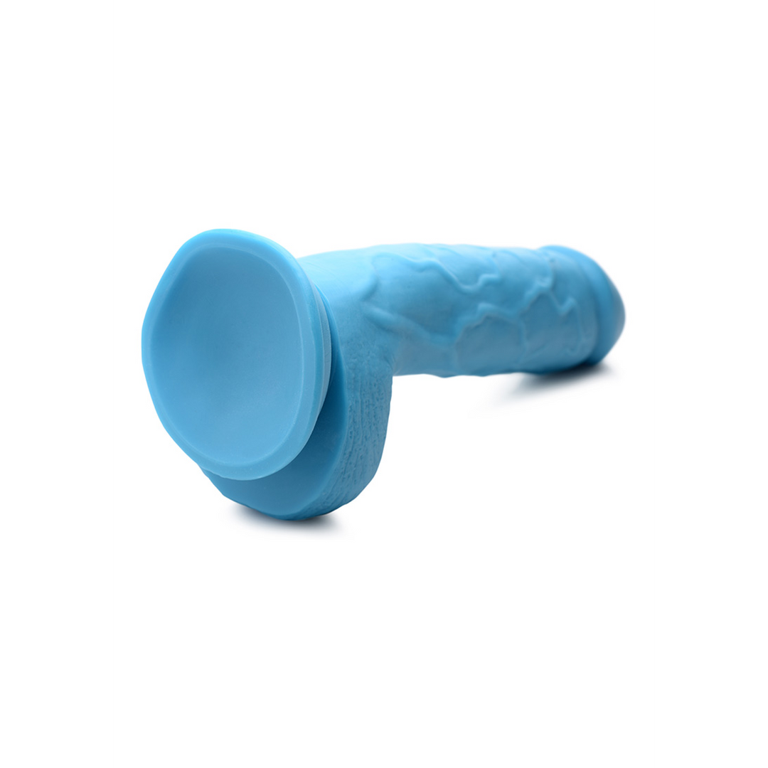 Dildo Pop mit Hoden Blau