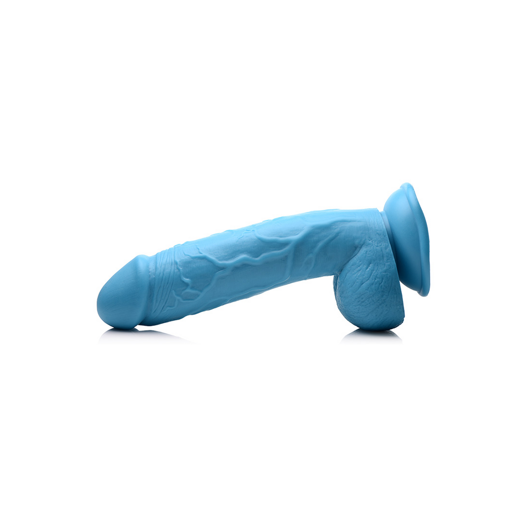 Dildo Pop mit Hoden Blau