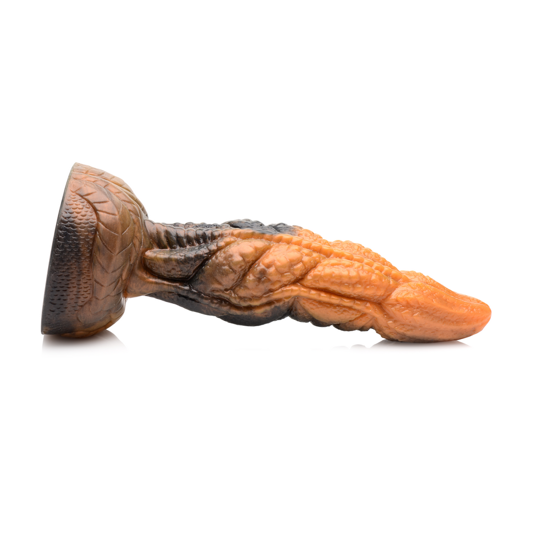Dildo Ravager gewellte Tentakel Silikon Orange 16,5 cm