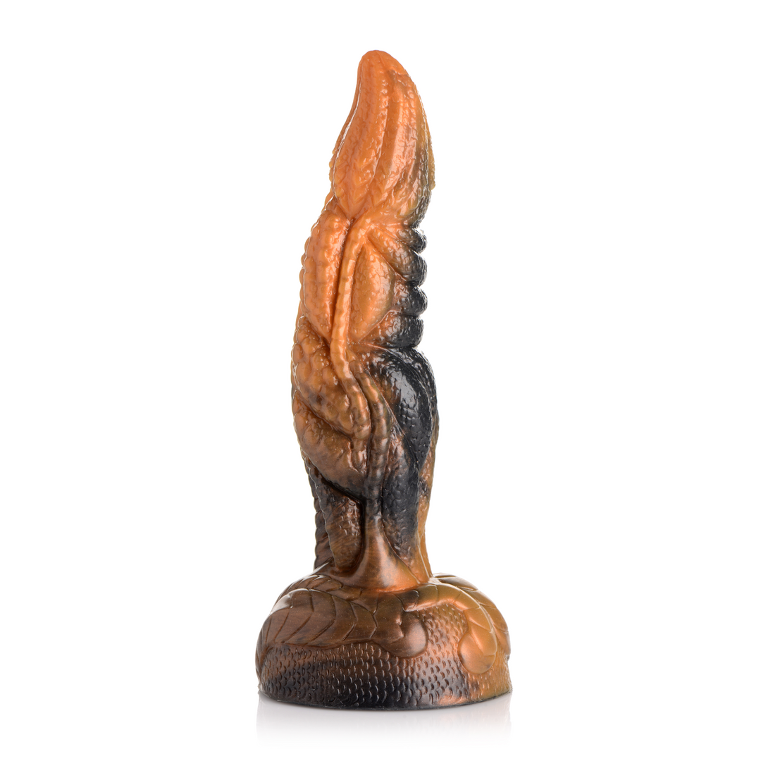 Dildo Ravager gewellte Tentakel Silikon Orange 16,5 cm