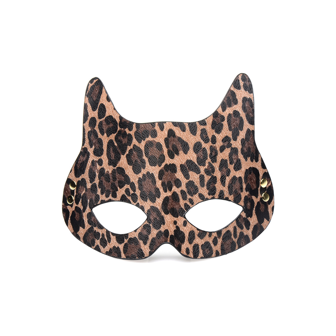 Fesselset Leopardenmuster Braun