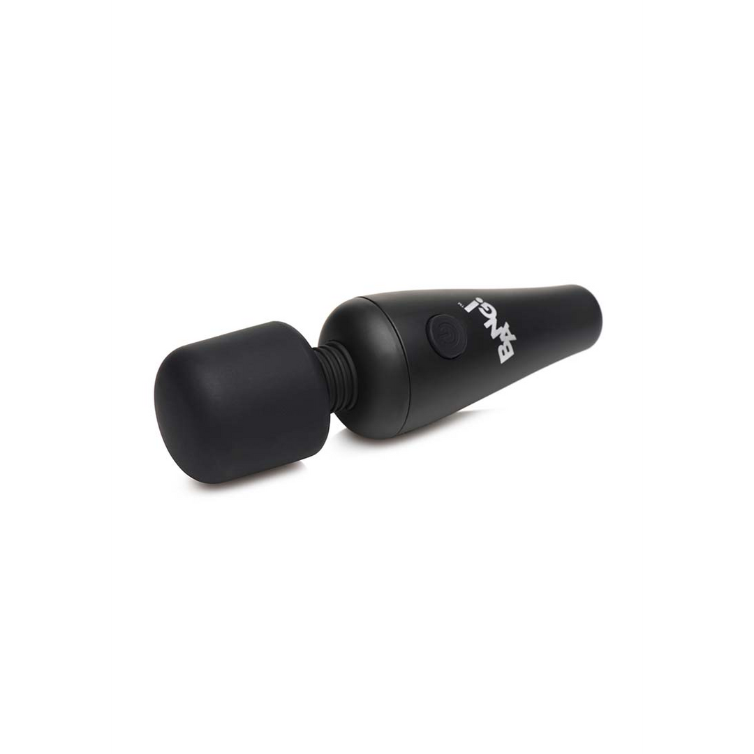 Massagestab Mini mit 3 Aufsätzen Schwarz