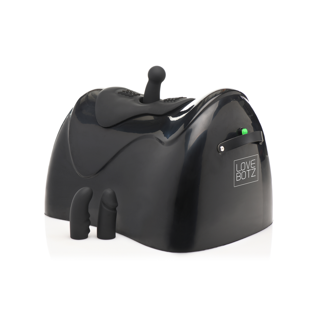 Sexmaschine Bucking Saddle stoßend und vibrierend Schwarz 38,8 cm