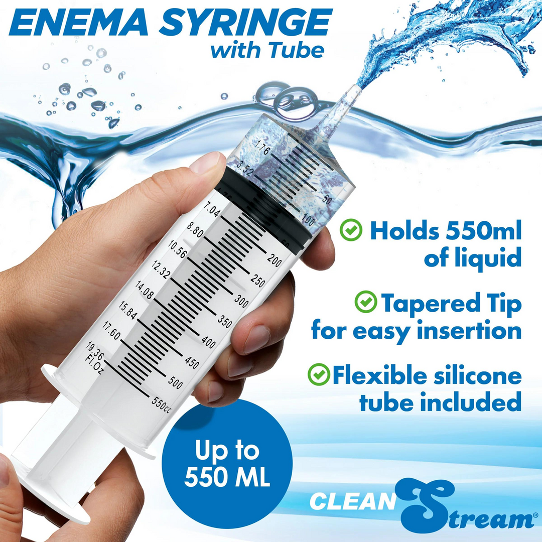 Analdusche Spritze mit Schlauch 550 ml Durchsichtig 41,3 cm