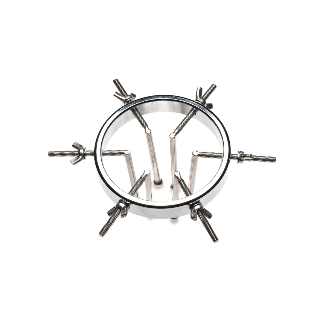 Analplug Oculus Edelstahl Silber 7,4 x Ø 9,4 cm