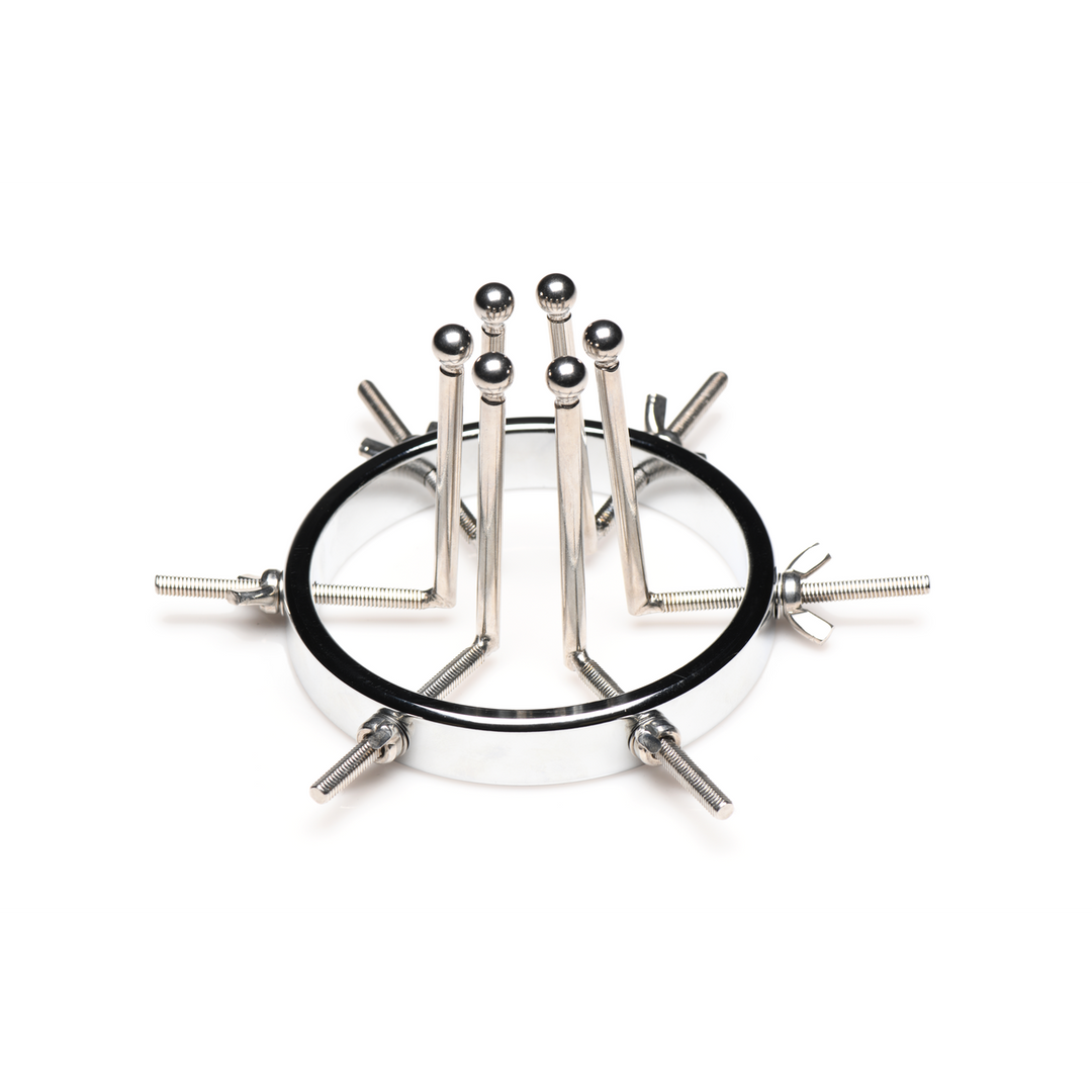 Analplug Oculus Edelstahl Silber 7,4 x Ø 9,4 cm