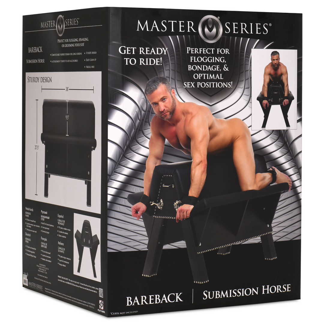 Sexbock Bareback Schwarz 70 x Ø 96,5 cm