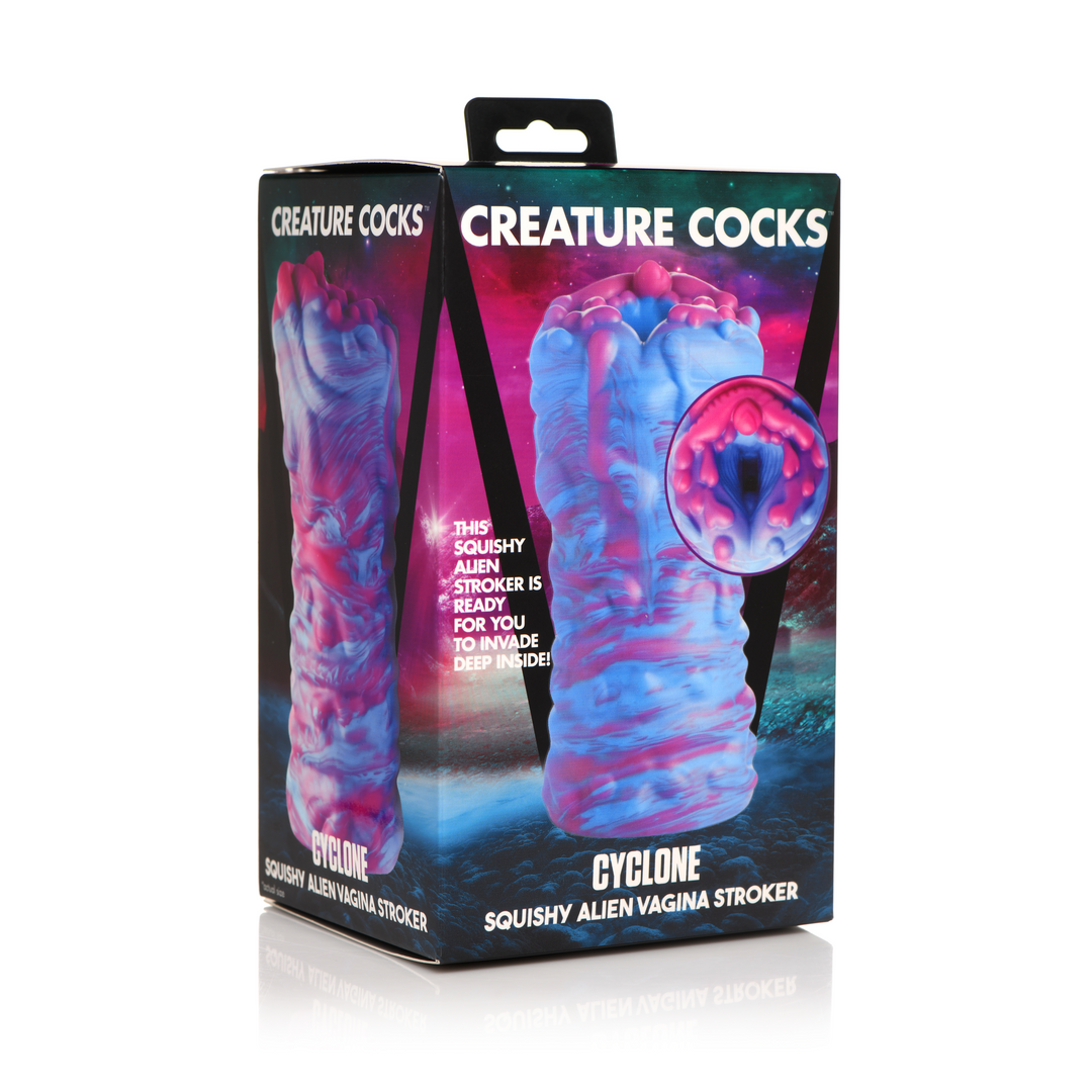 Masturbator Zyklon Alien-Vagina Silikon Violett 7,9 x Ø 7,9 cm