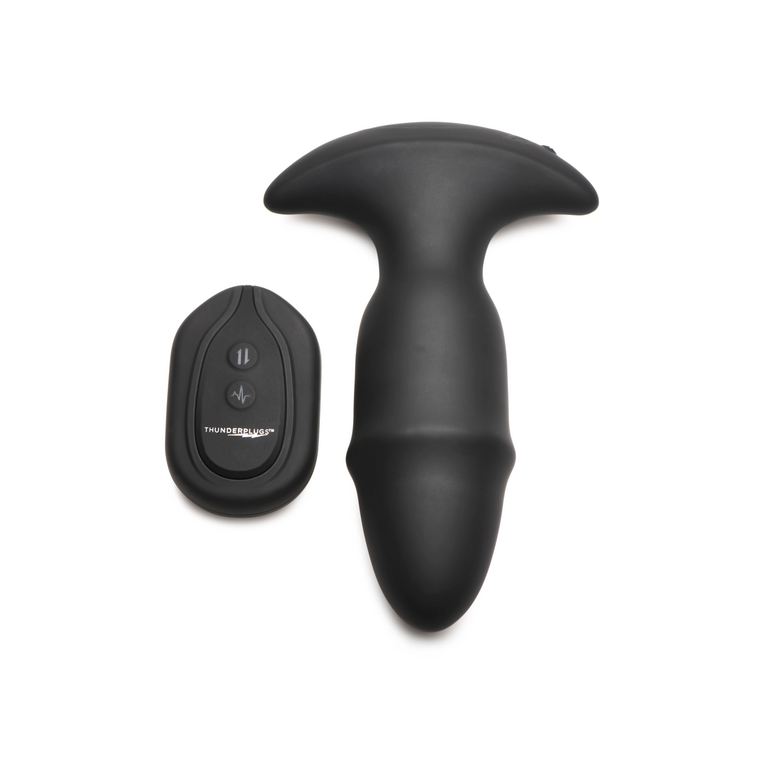 Analplug Butt Slider mit Gleitring Silikon Schwarz 10,4 x Ø 4 cm