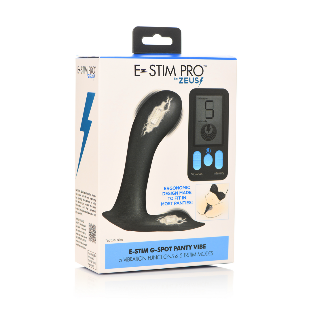 Panty-Vibrator E-Stim Pro G-Punkt Schwarz 10,2 x Ø 4,5 cm