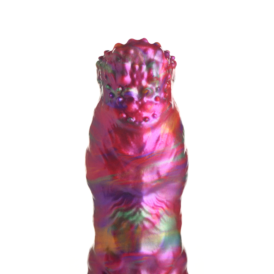 Dildo Larve Ovipositor mit Eiern Silikon Multicolor 19,3 x Ø 6,1 cm