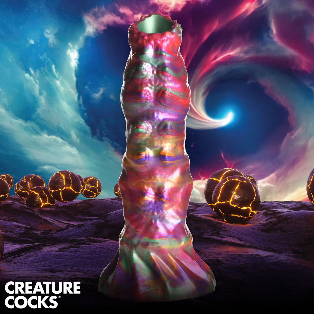 Dildo Larve Ovipositor mit Eiern Silikon Multicolor 19,3 x Ø 6,1 cm