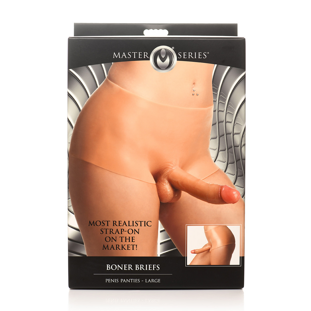 Slip mit Silikon-Penis Hautfarbe