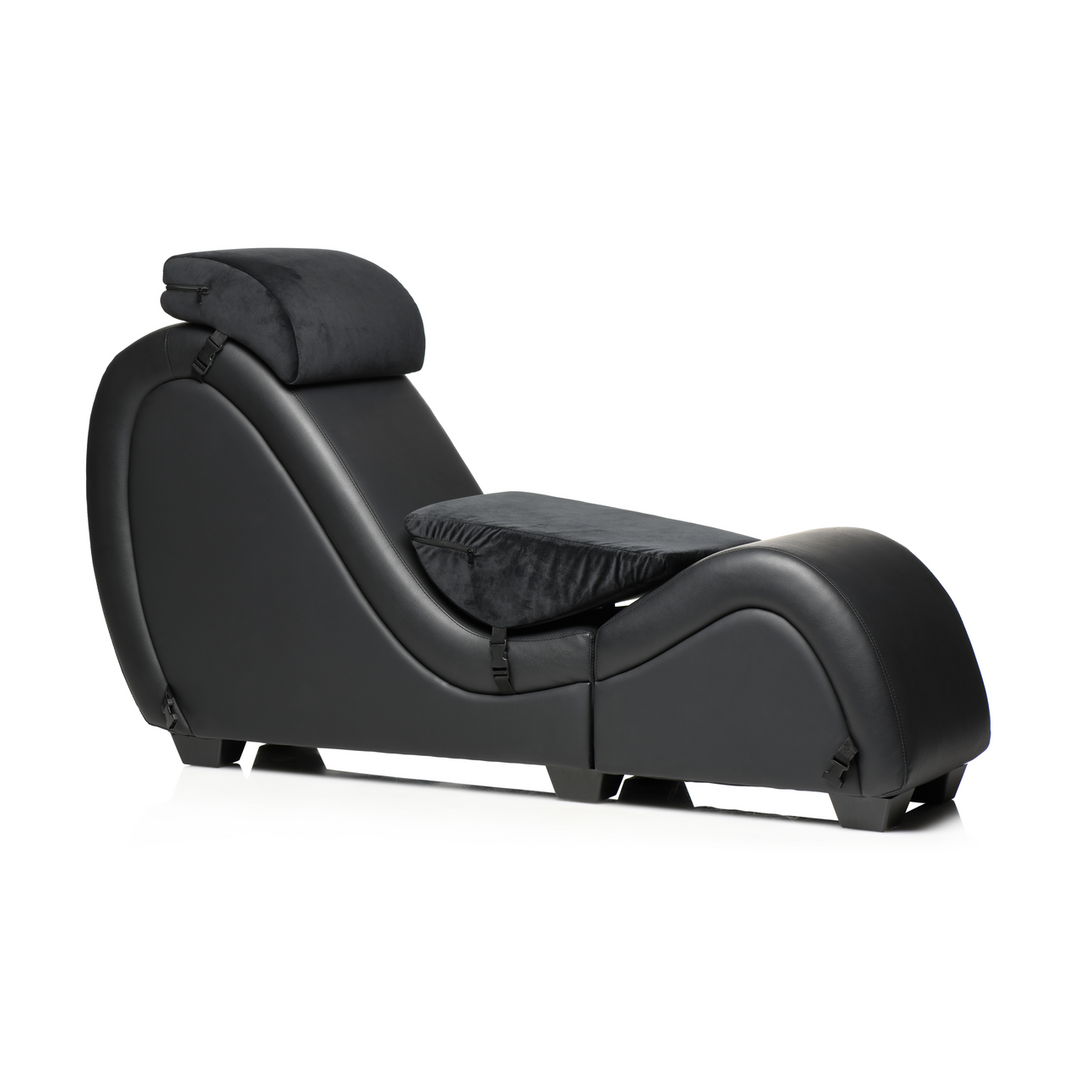 Sex-Chaiselongue Kinky mit Liebeskissen Schwarz