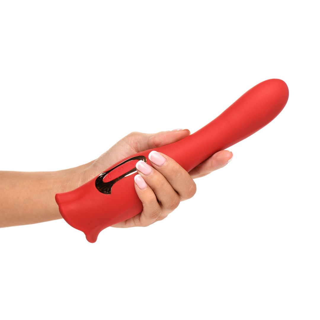 Vibrator Kiss and Tell Pro doppelendig Rot 11,4 x Ø 5,2 cm