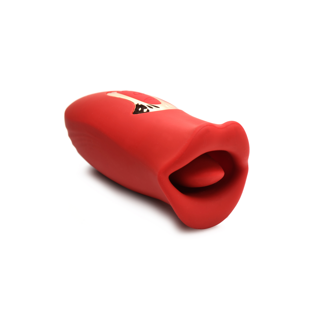 Auflegevibrator Kiss and Tell Silikon Rot 13 x Ø 5,4 cm
