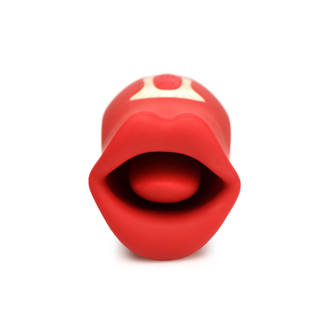 Auflegevibrator Kiss and Tell Silikon Rot 13 x Ø 5,4 cm