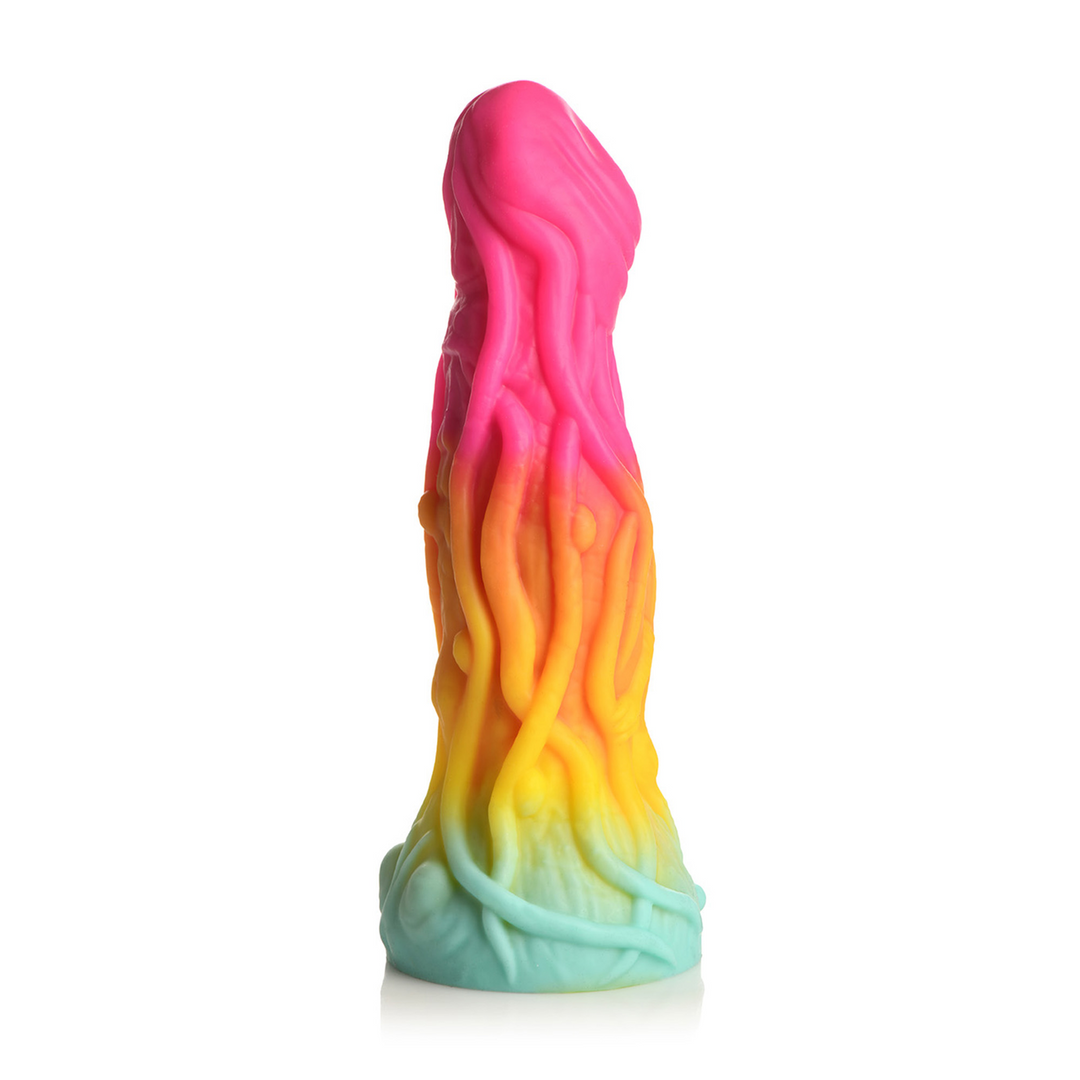 Dildo Formwandler Alien Silikon Regenbogen 16,8 cm