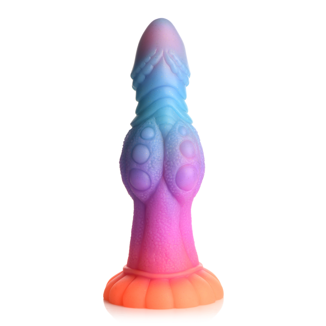 Dildo Alien-Kreatur nachtleuchtend Silikon Multicolor 19,6 x Ø 6,6 cm