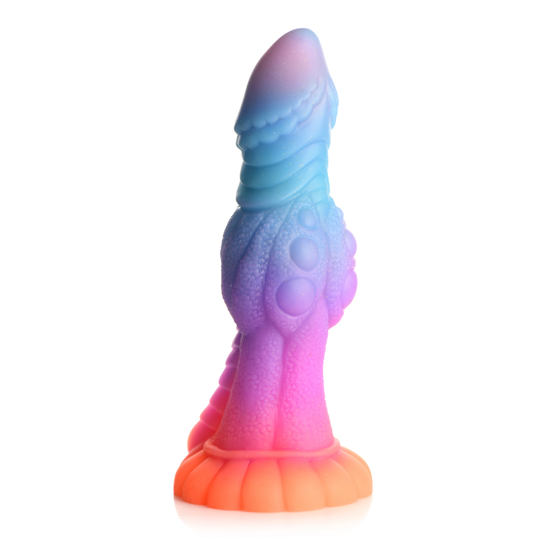 Dildo Alien-Kreatur nachtleuchtend Silikon Multicolor 19,6 x Ø 6,6 cm