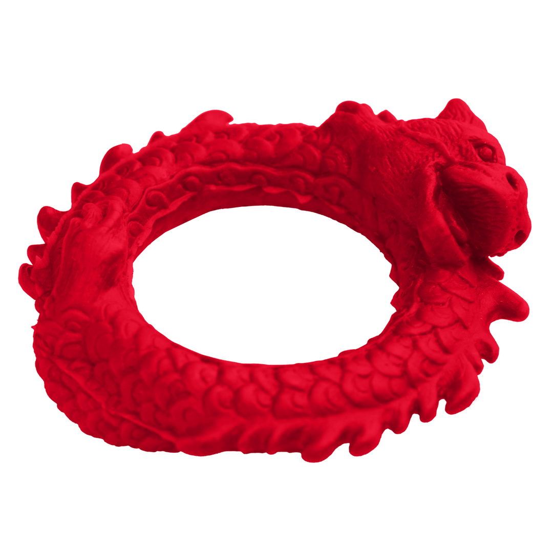 Penisring Aufstieg des Drachen Silikon Rot 7 cm