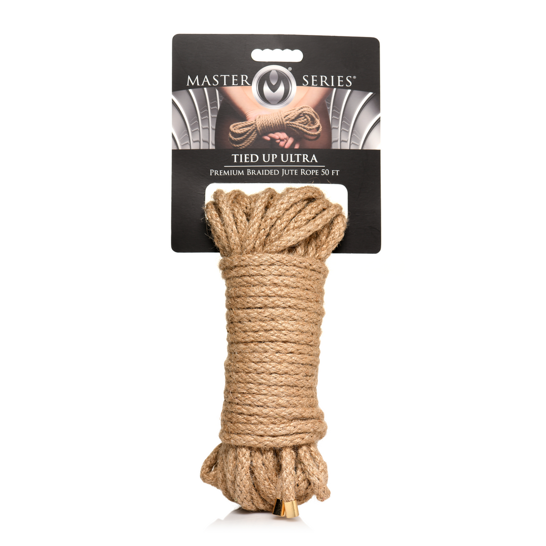 Bondage-Seil Jute geflochten Braun 13,2 x Ø 0,6 cm