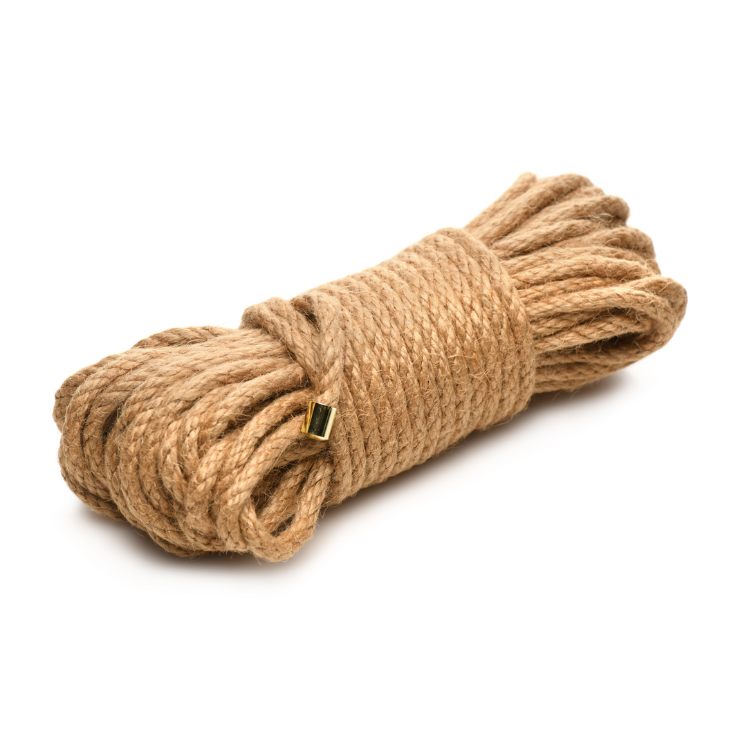 Bondage-Seil Jute geflochten Braun 13,2 x Ø 0,6 cm