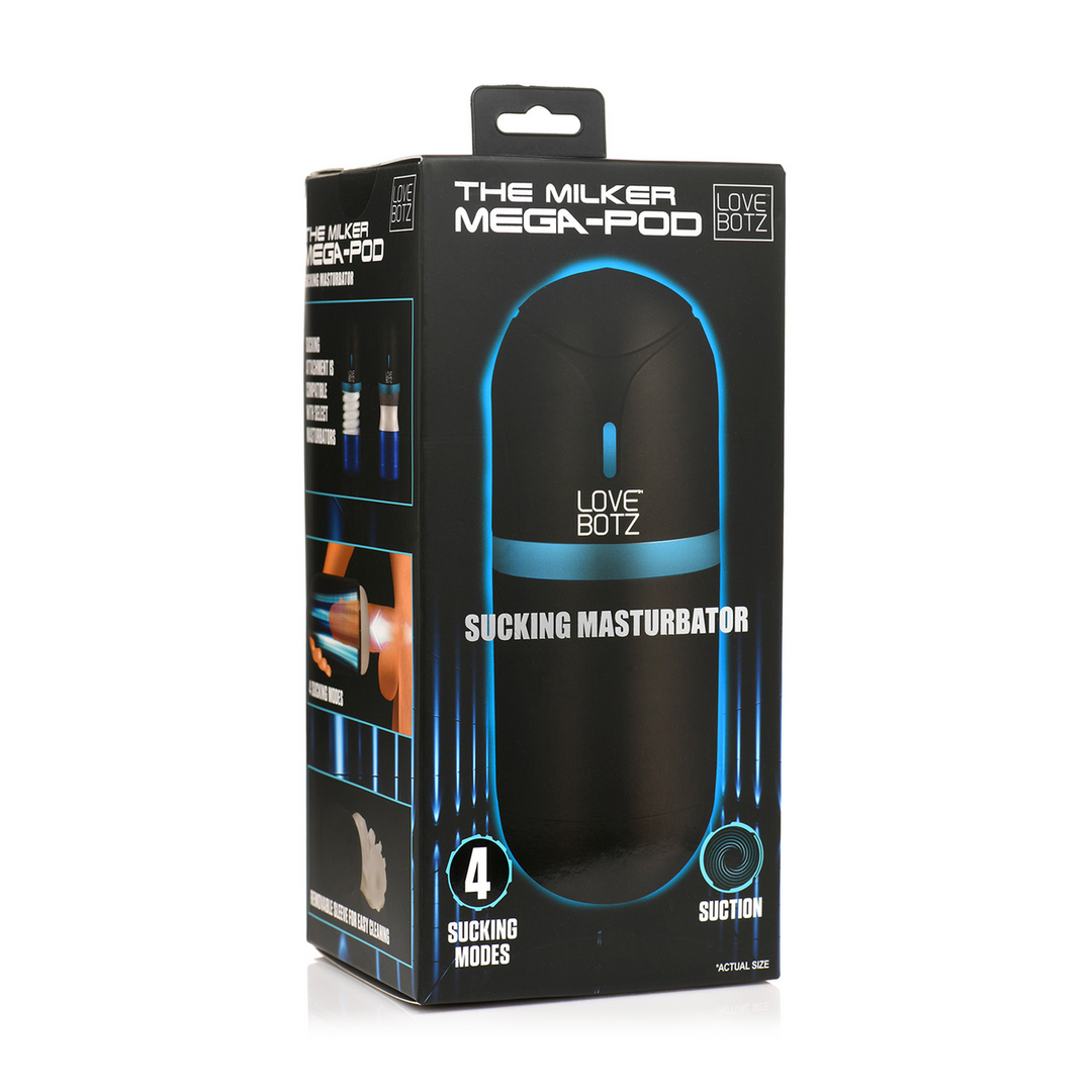 Masturbator Melker Mega-Pod saugend Schwarz 19,3 cm