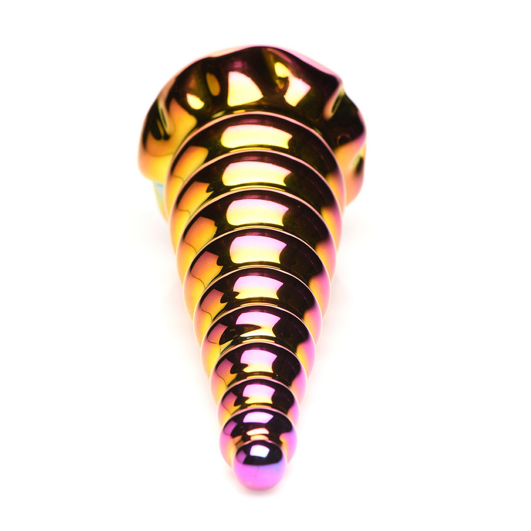 Dildo Twilight Glas Regenbogen 14 cm