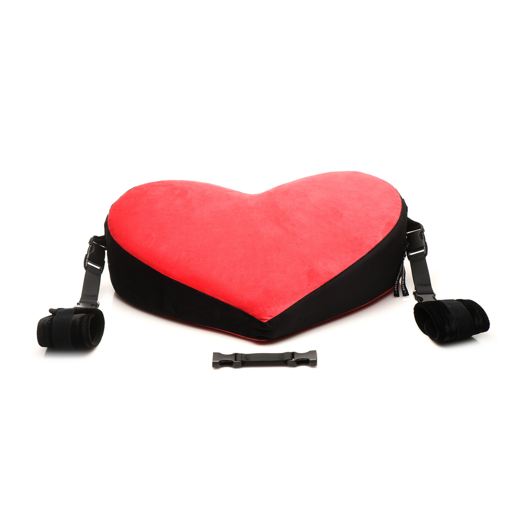 Bondage-Liebeskissen Schwarz/Rot 31,8 cm