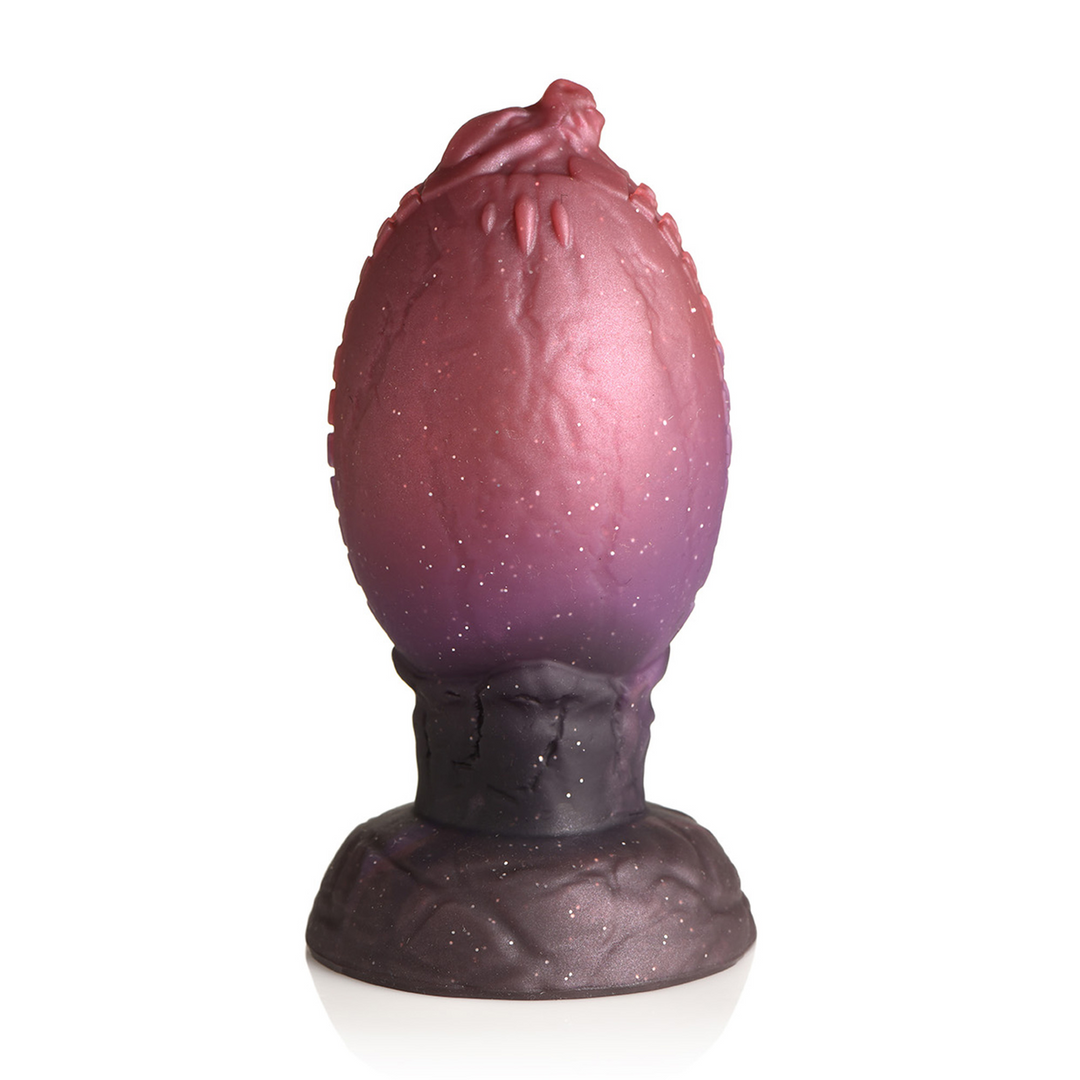Silikon-Ei Drachenschlupf Schwarz/Rot 11,4 cm