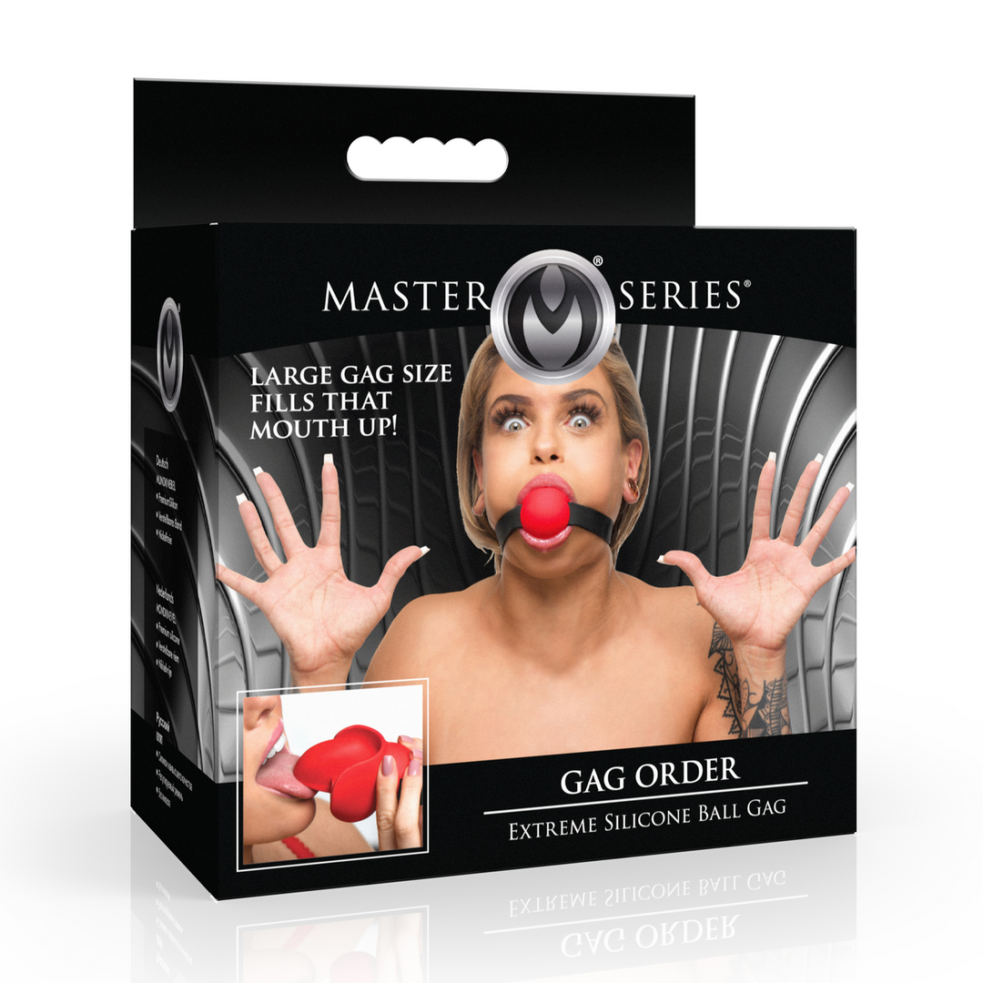 Ballknebel Gag Order Silikon Rot