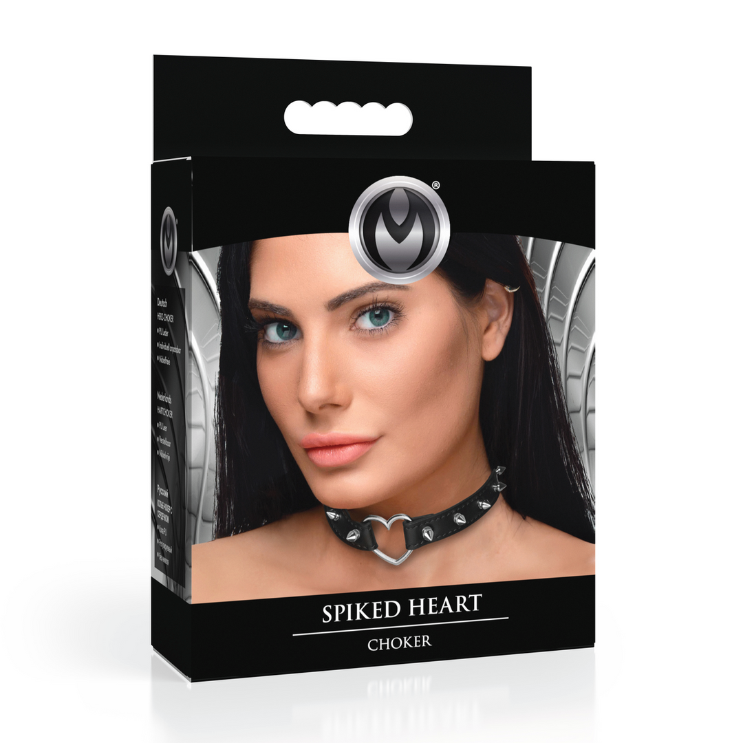 Choker Spitzherz Schwarz
