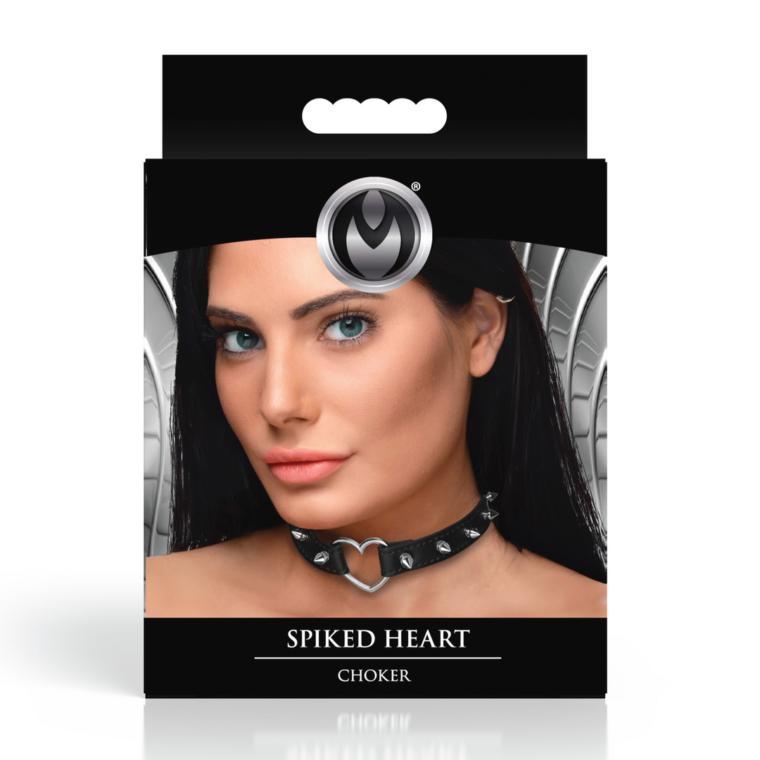 Choker Spitzherz Schwarz