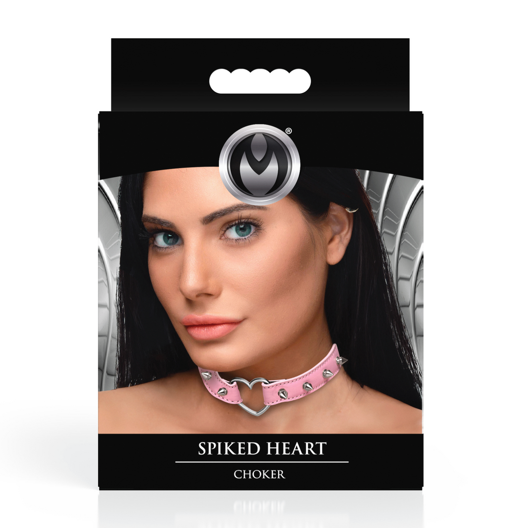 Choker Spitzherz Schwarz
