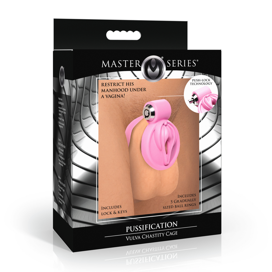 Peniskäfig Vulva-Optik Pink 6,4 cm