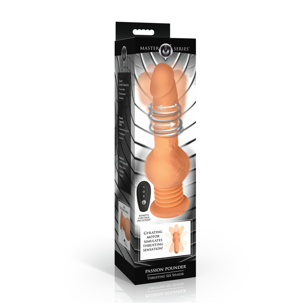 Sexmaschine Passion Pounder stoßend mit Fernbedienung Hautfarbe 14 x Ø 4,3 cm
