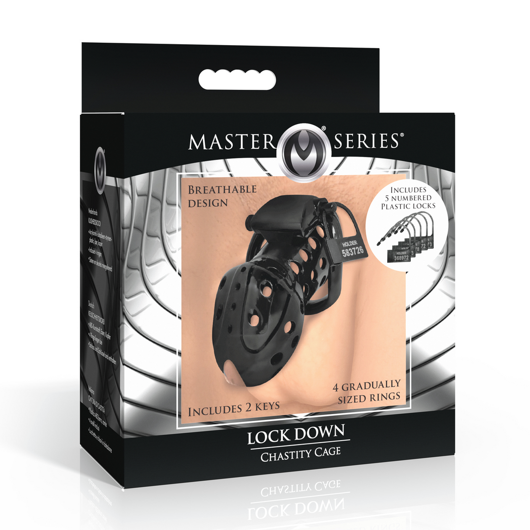 Peniskäfig Lock Down Schwarz 7,6 cm