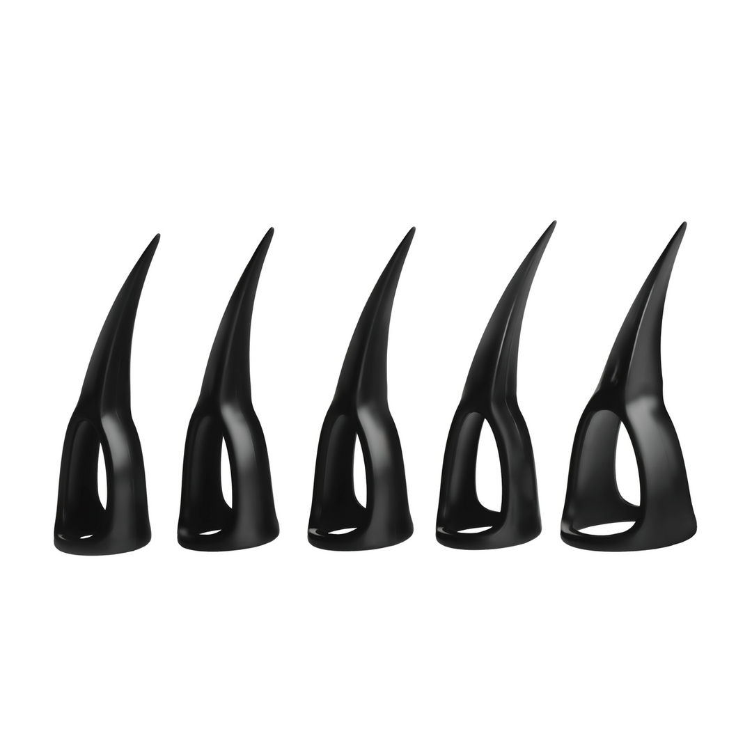 Fingerkrallen Talons 10 Stück Schwarz 6,3 cm