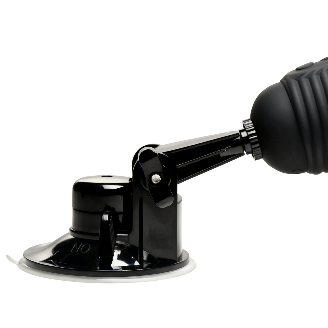 Realistischer Vibrator Power Pounder stoßend Silikon mit Fernbedienung Schwarz 17,8 x Ø 4,3 cm